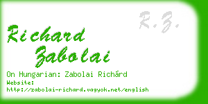 richard zabolai business card