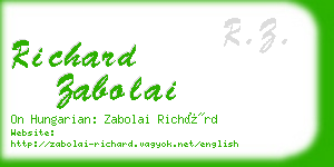 richard zabolai business card